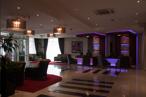 Hotel lobby before